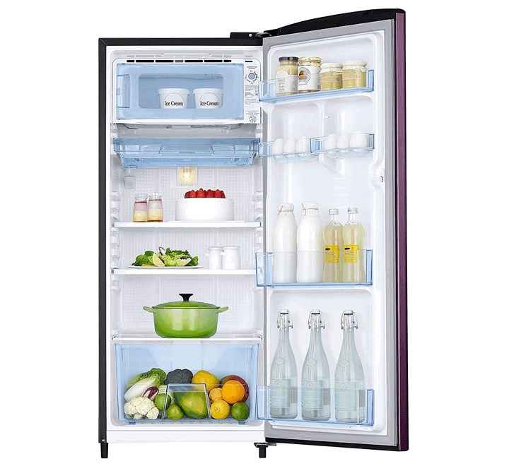 Samsung 192 L 3 Star Inverter Direct Cool Single Door Refrigerator (RR20A172YCR/HL Camellia Purple)